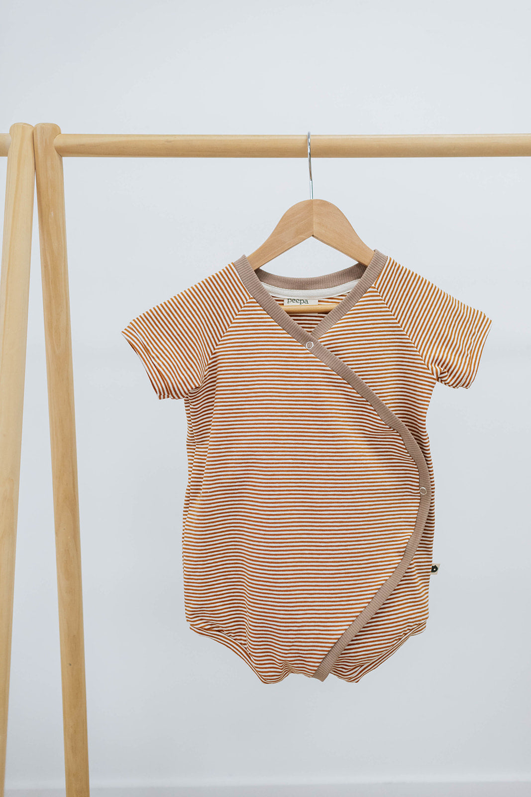 Baby Onesie — Caramel Stripe