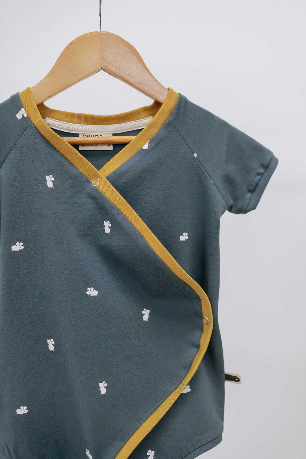 Baby Onesie — Blue Mouse