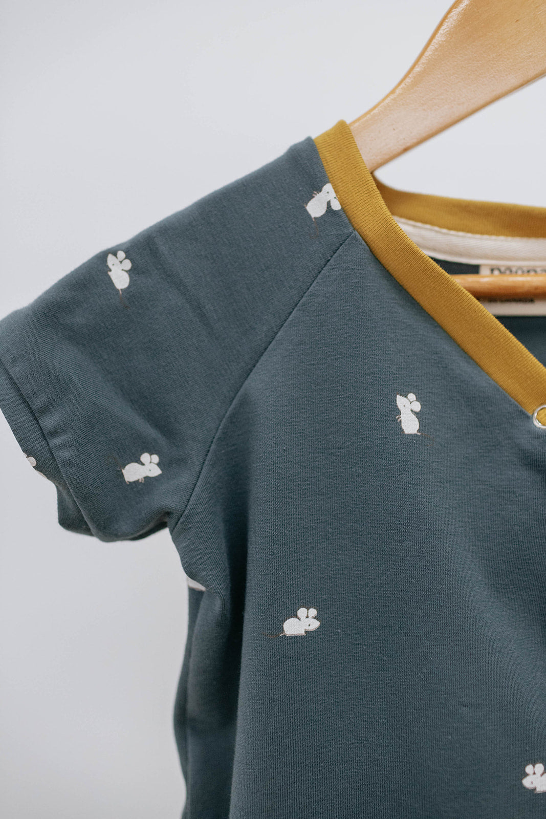 Baby Onesie — Blue Mouse