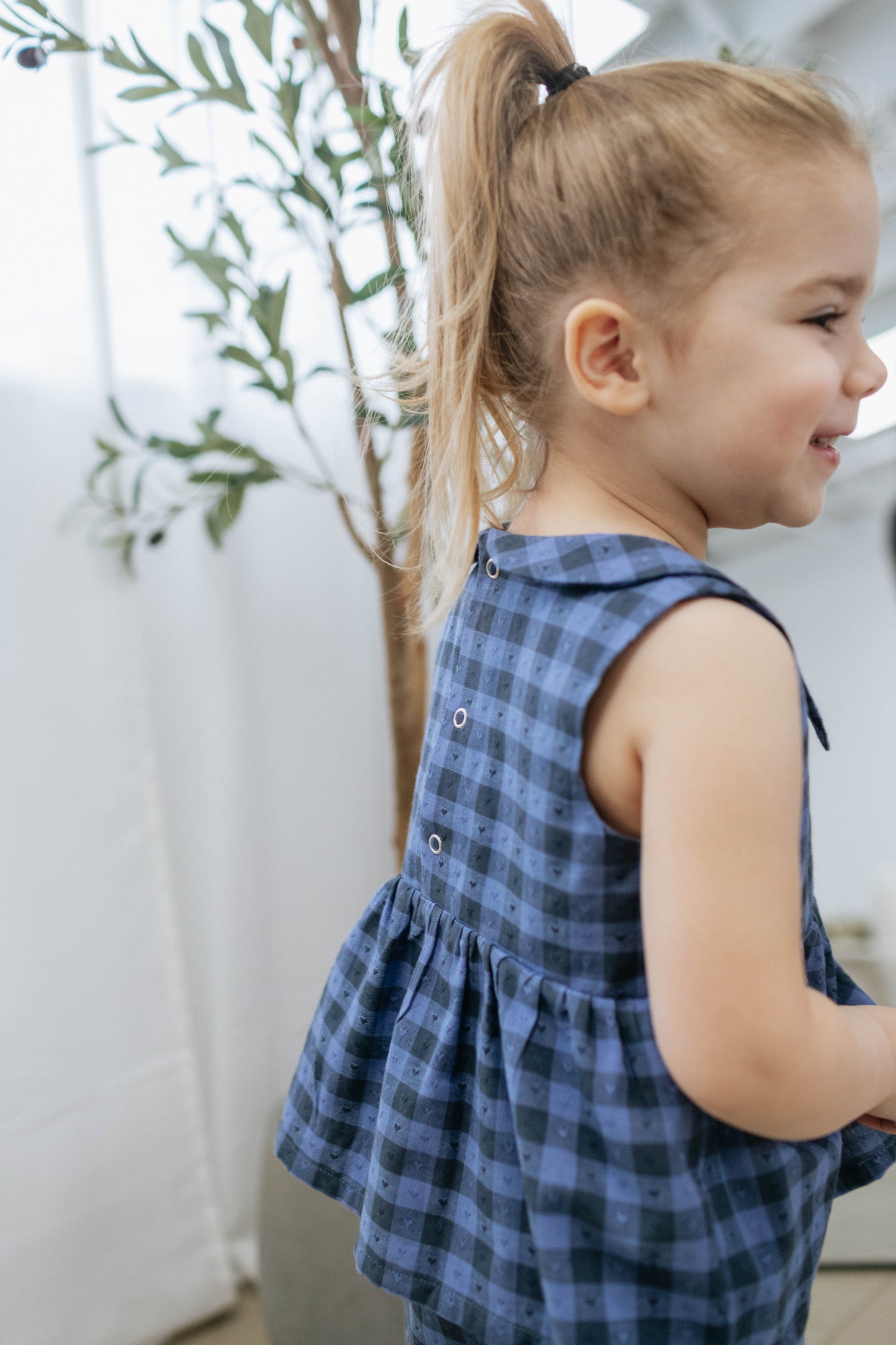 Lily Top — Blue Hearts