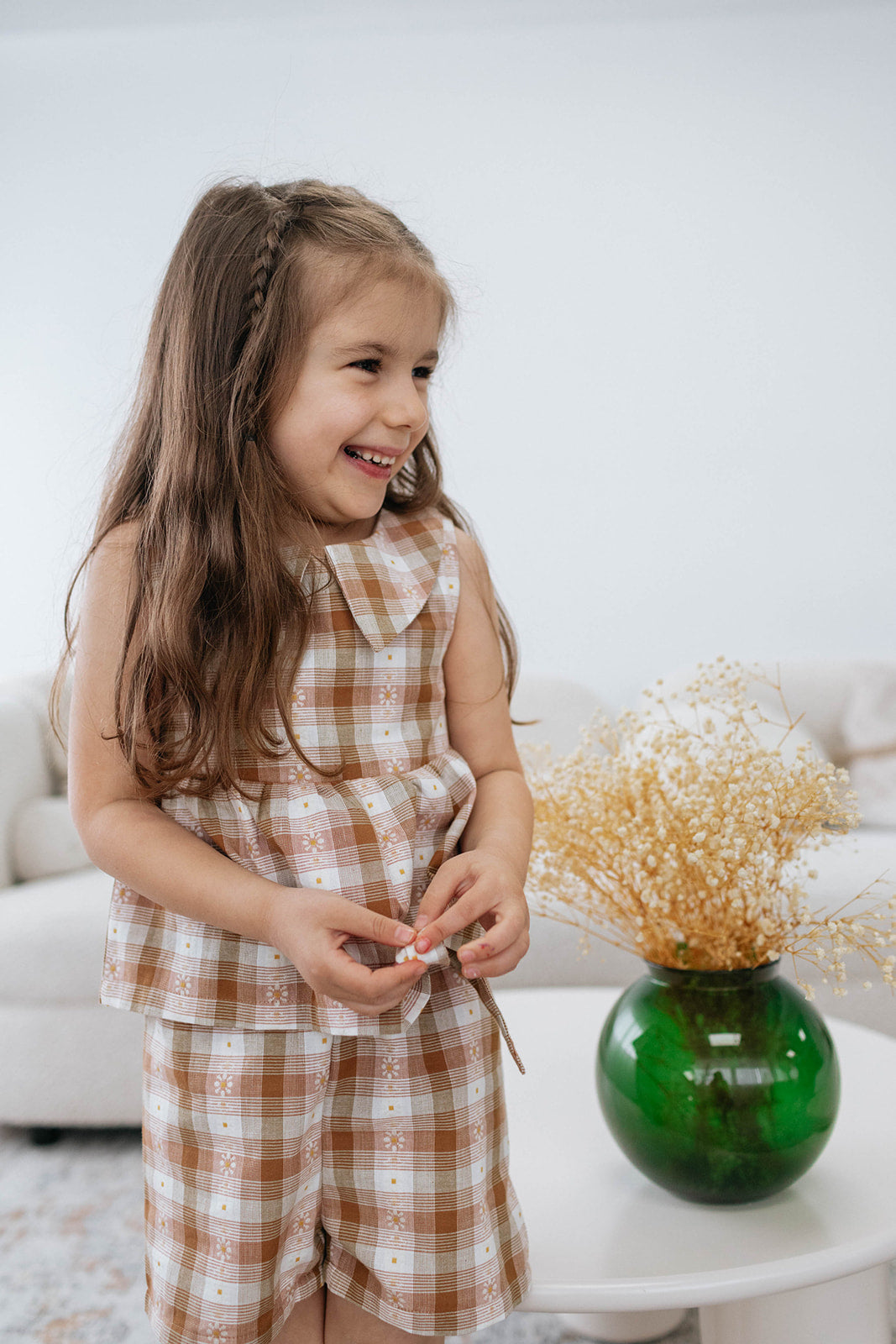 Lily Top — Daisy Plaid