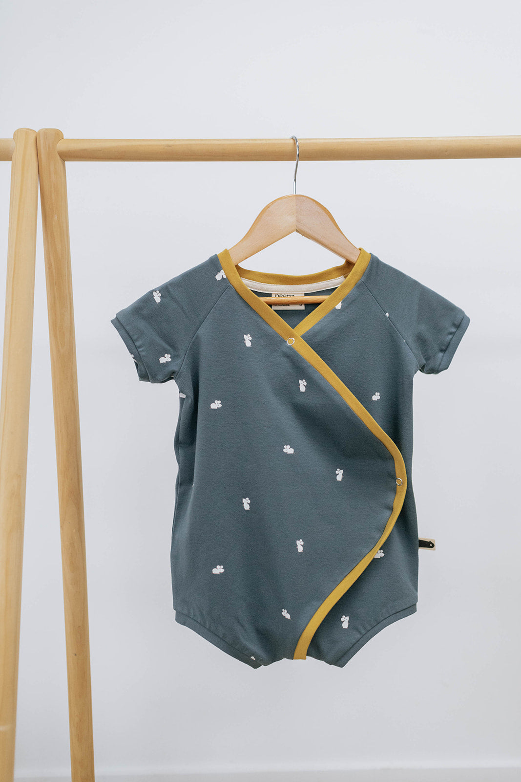 Baby Onesie — Blue Mouse