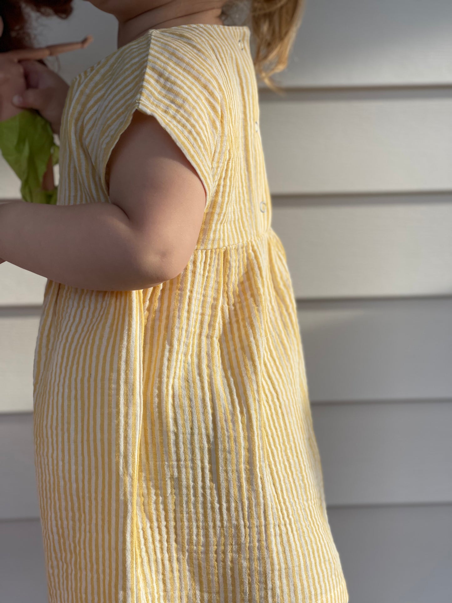 Rowan Dress — Yellow Stripe
