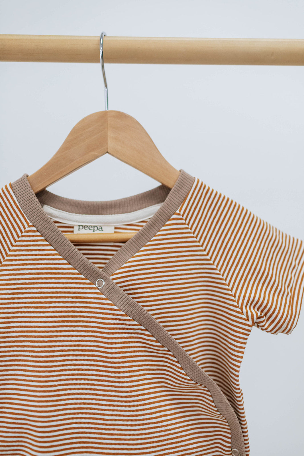 Baby Onesie — Caramel Stripe