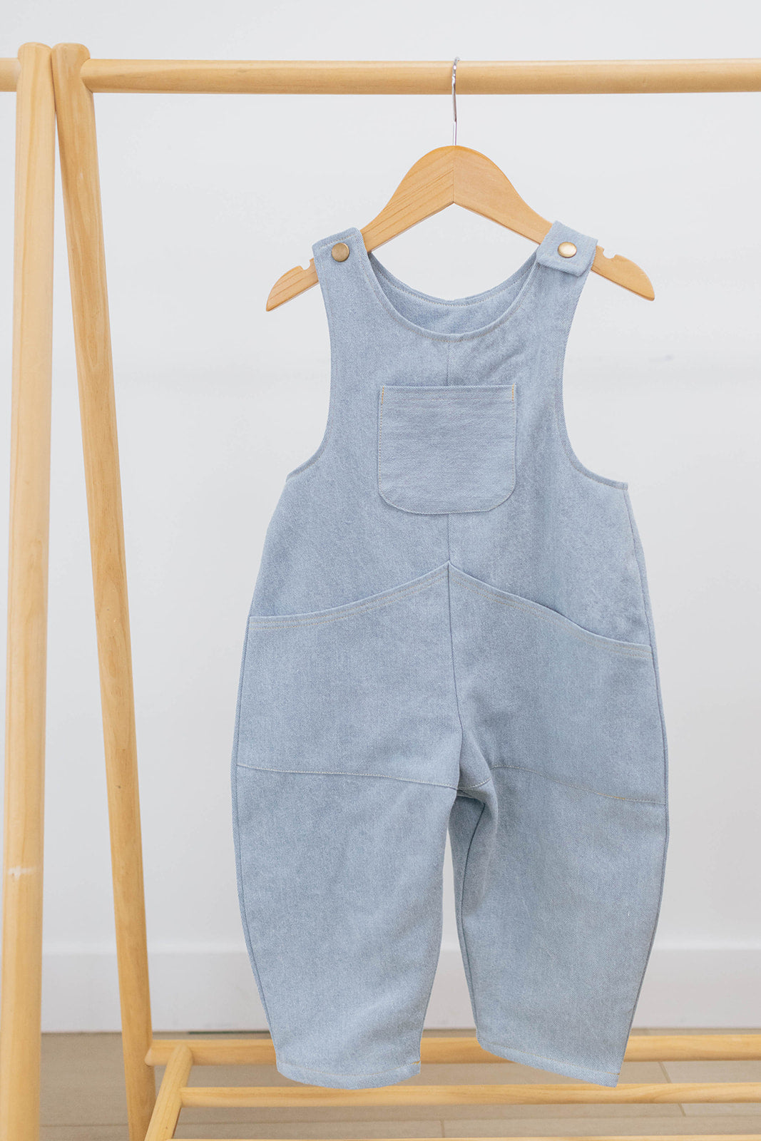 Spencer 2.0 Overalls — Light wash Denim