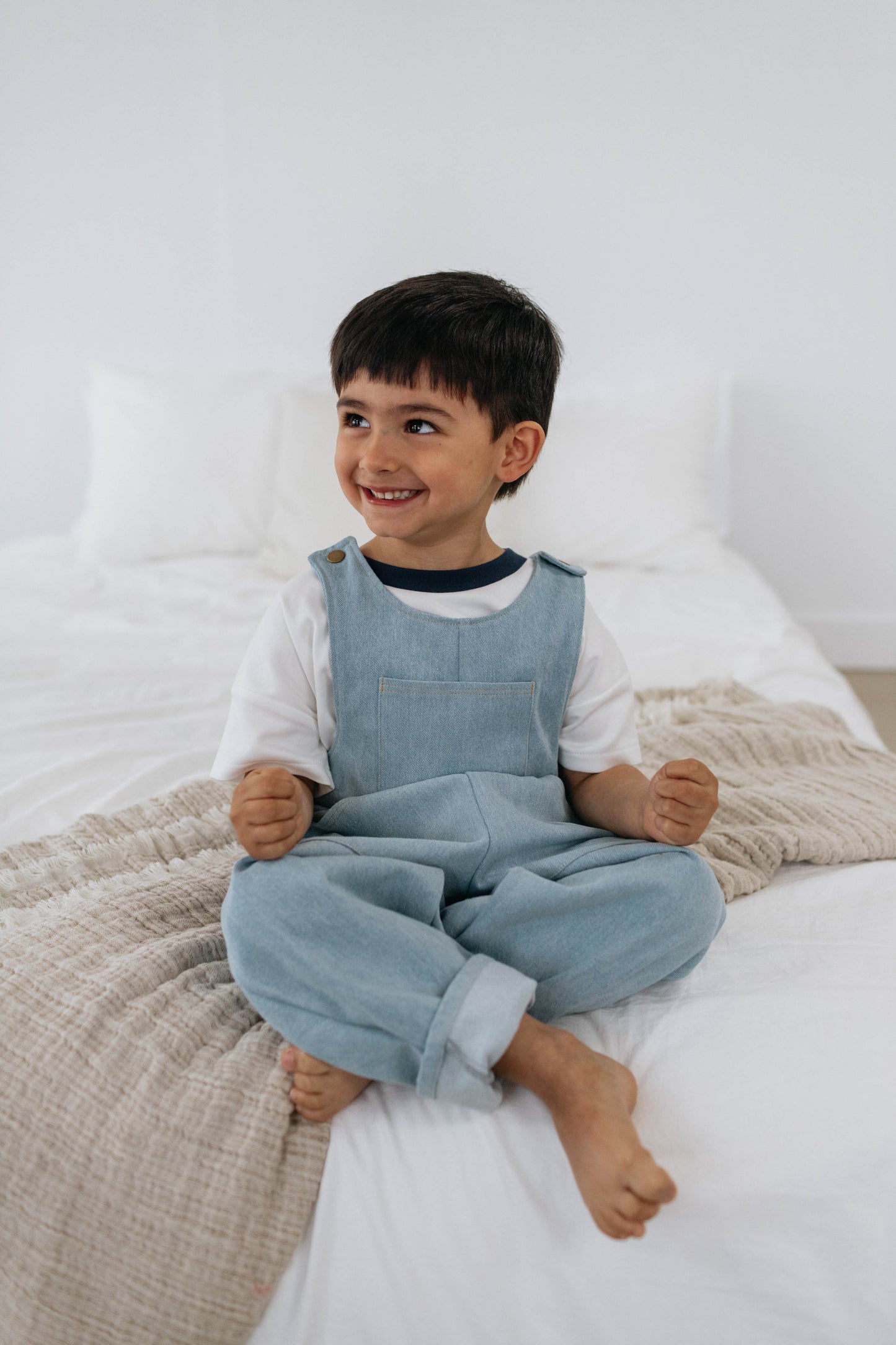 Spencer 2.0 Overalls — Light wash Denim