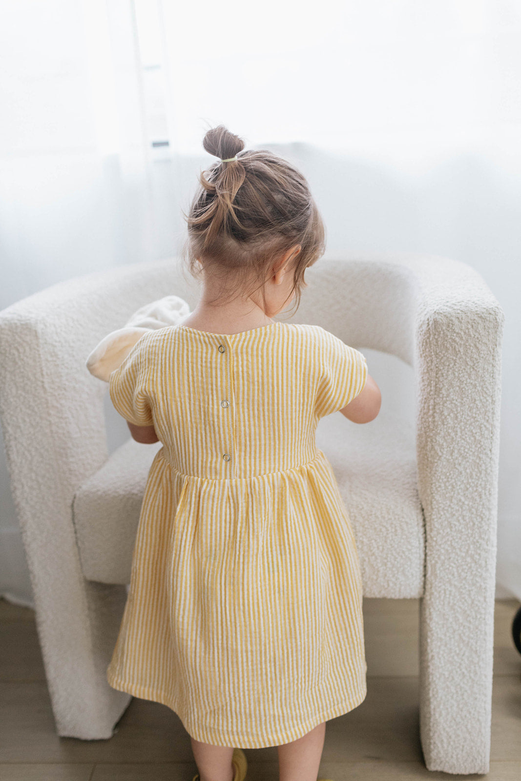 Rowan Dress — Yellow Stripe