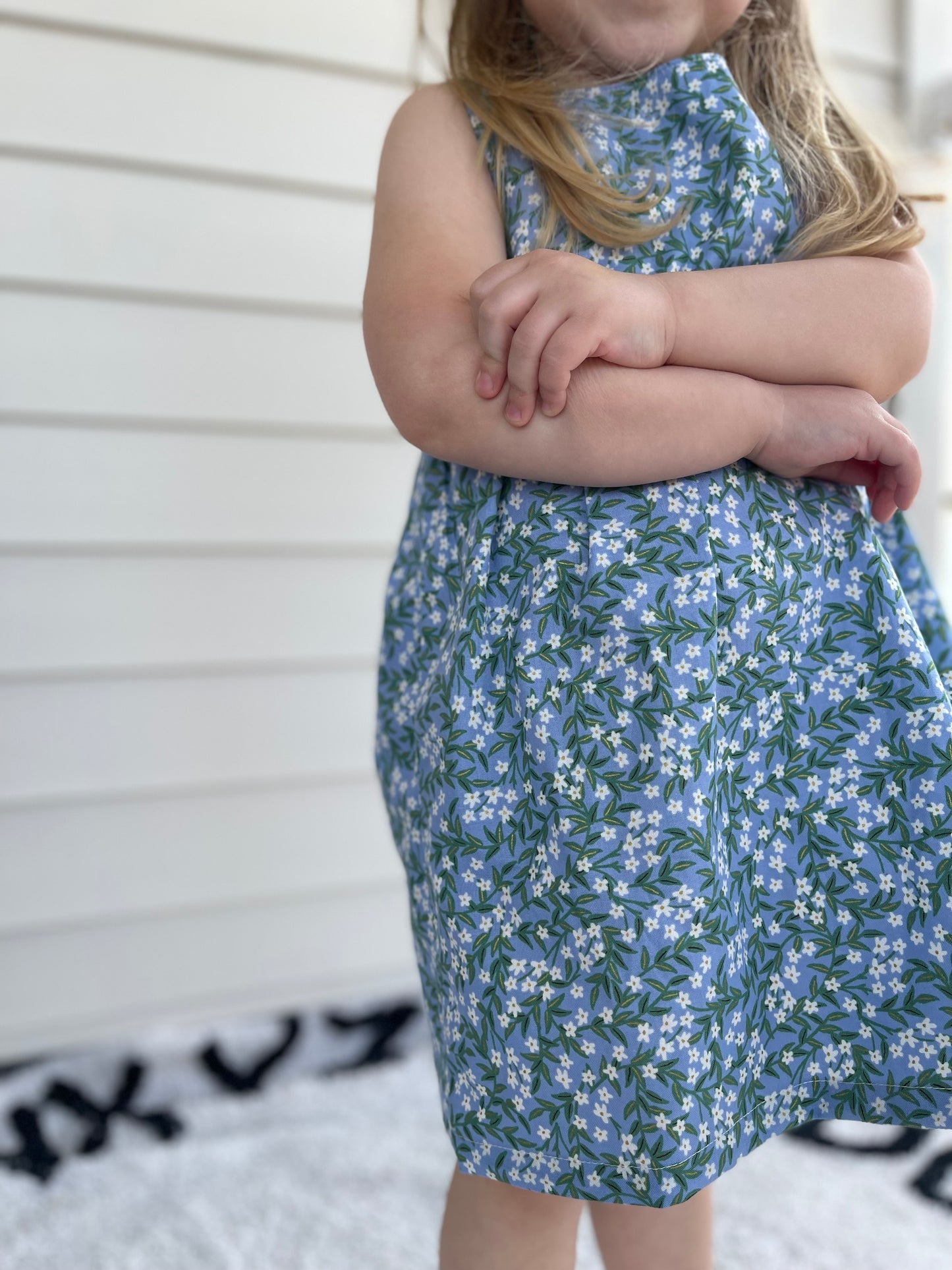 Rowan Dress — Blue Floral