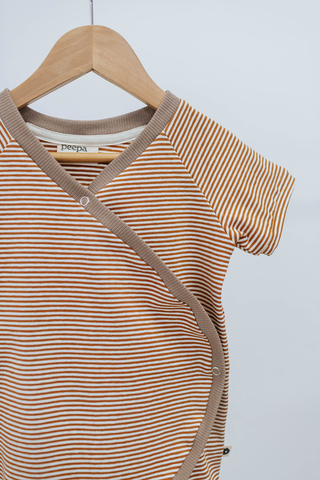 Baby Onesie — Caramel Stripe