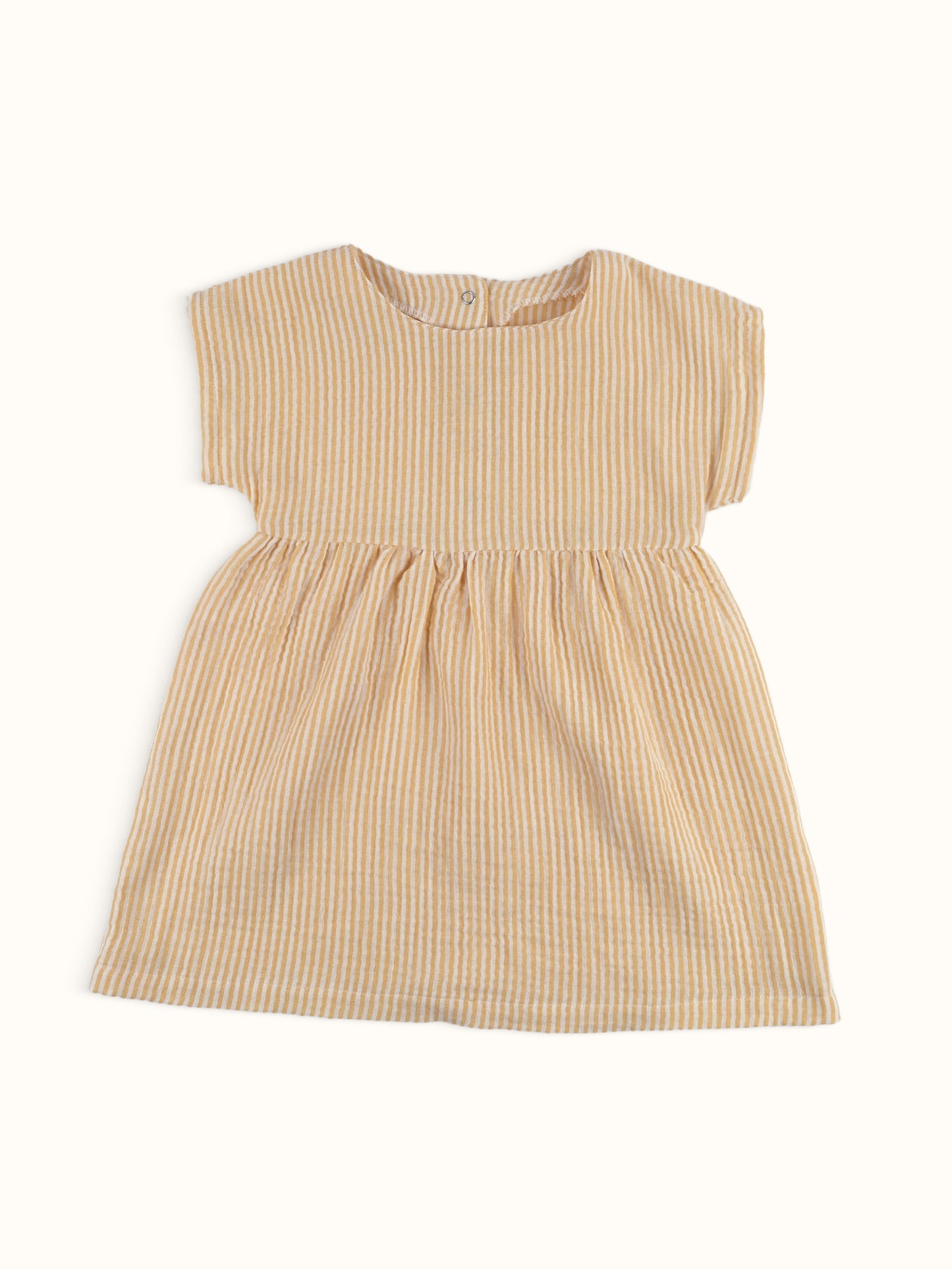 Rowan Dress — Yellow Stripe