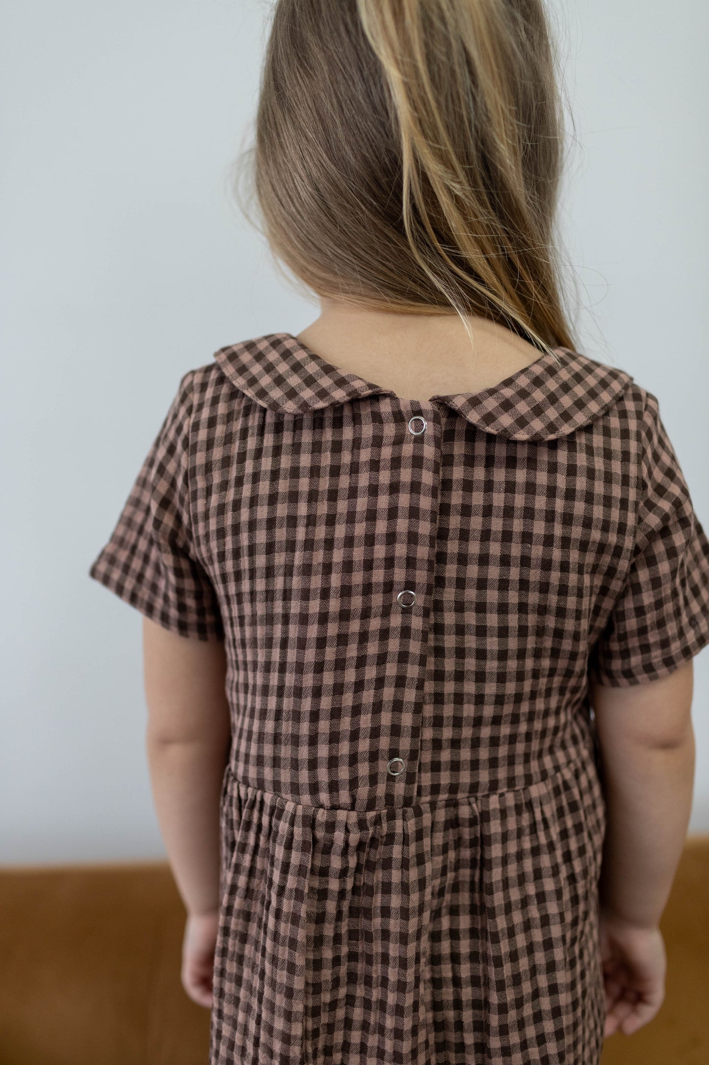 Rowan Dress — Brown Checkered