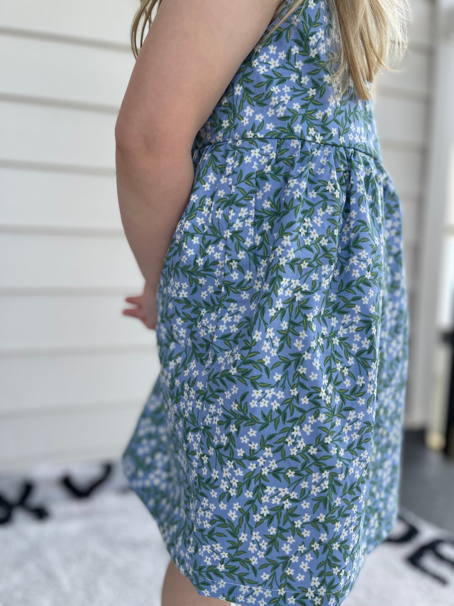 Rowan Dress — Blue Floral