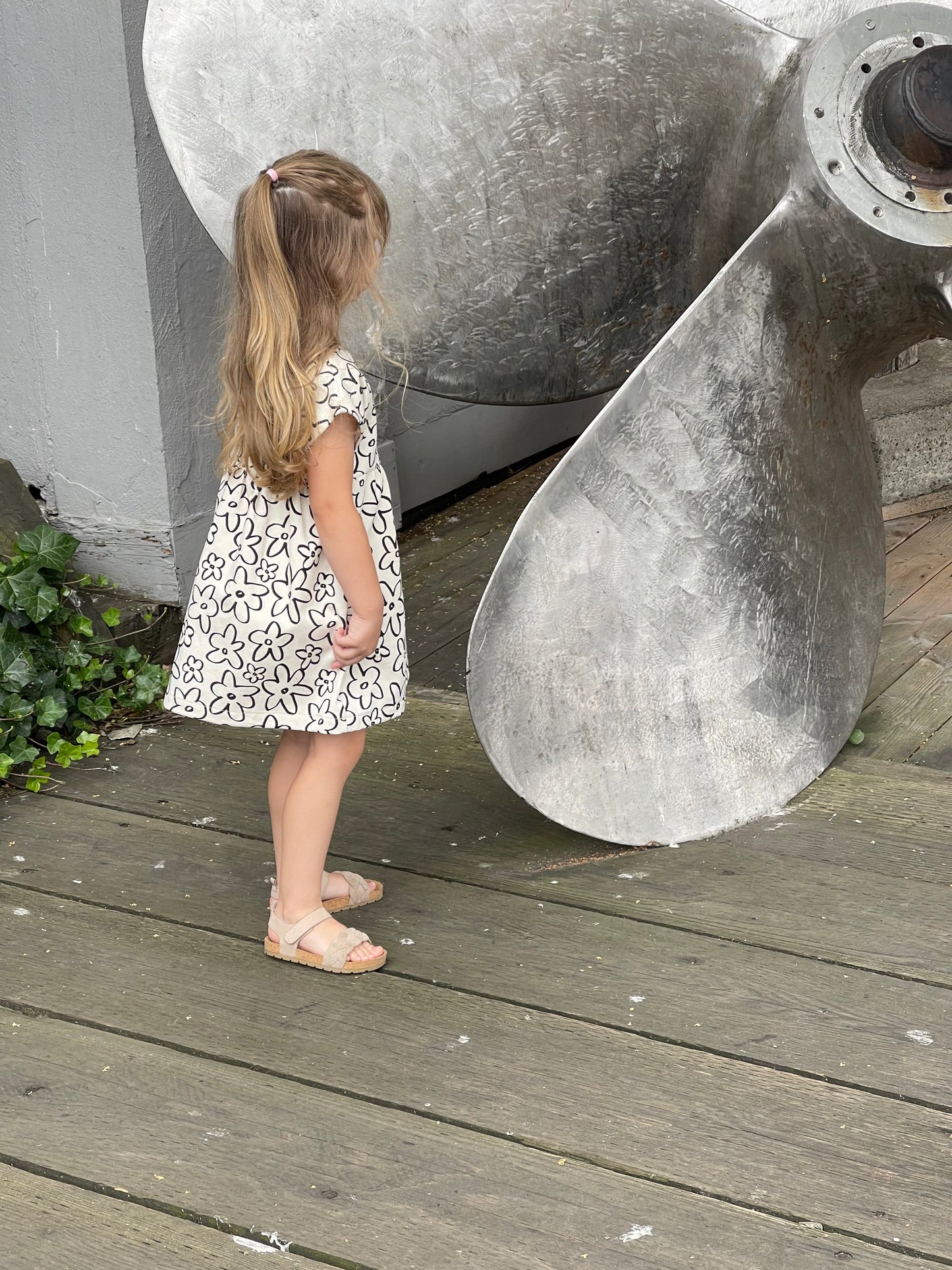 Rowan Dress — Denim Flowers