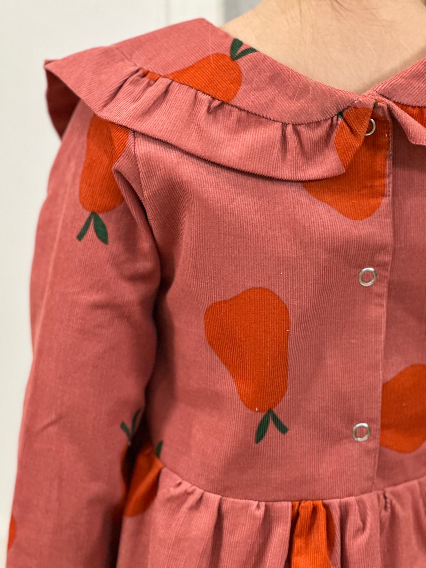 Rowan Dress Longsleeve — Pear Cord