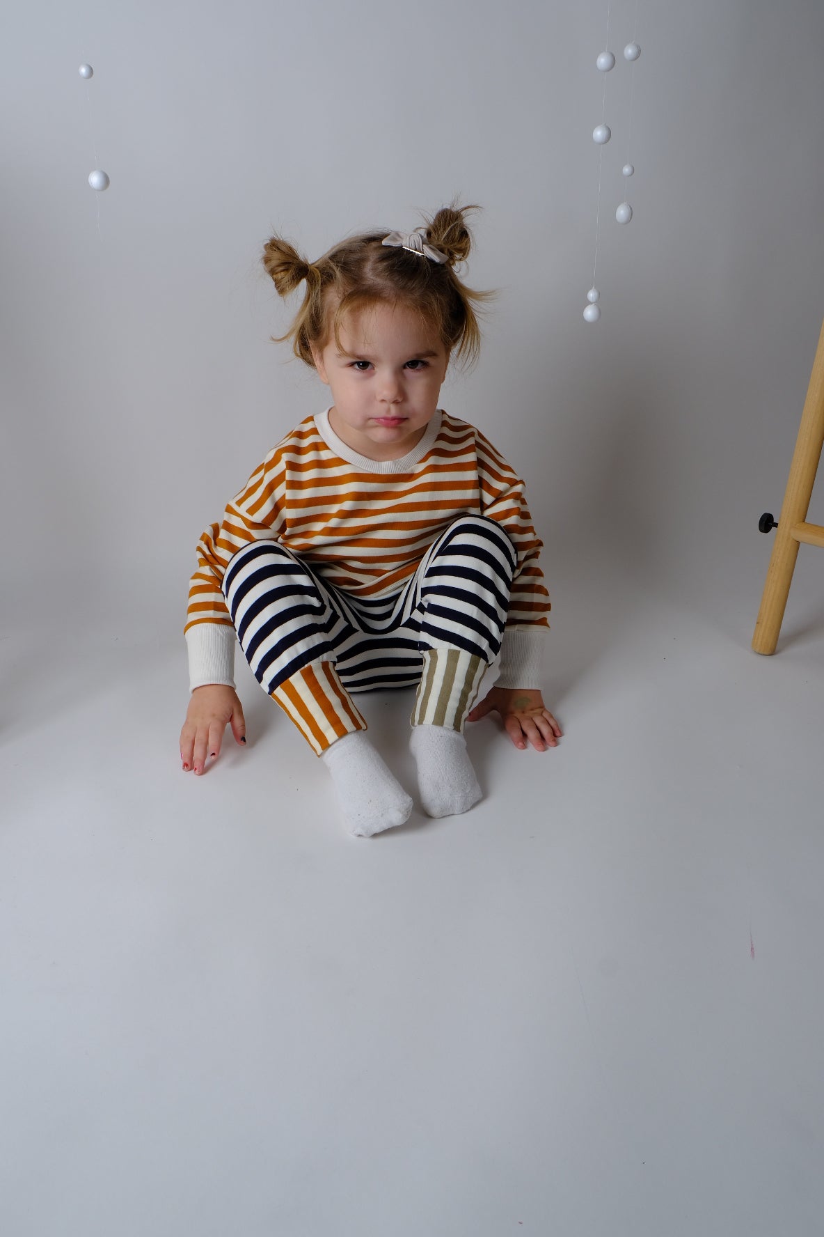 Olivia Sweatshirt — Orange Stripe