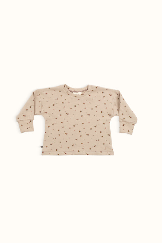 Olivia Sweatshirt — Floral Brown