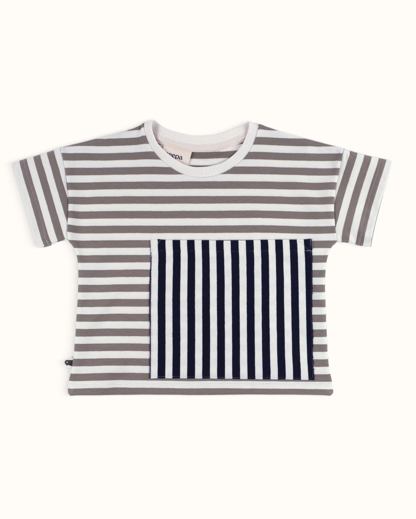 Noah Tee — Sage Stripe