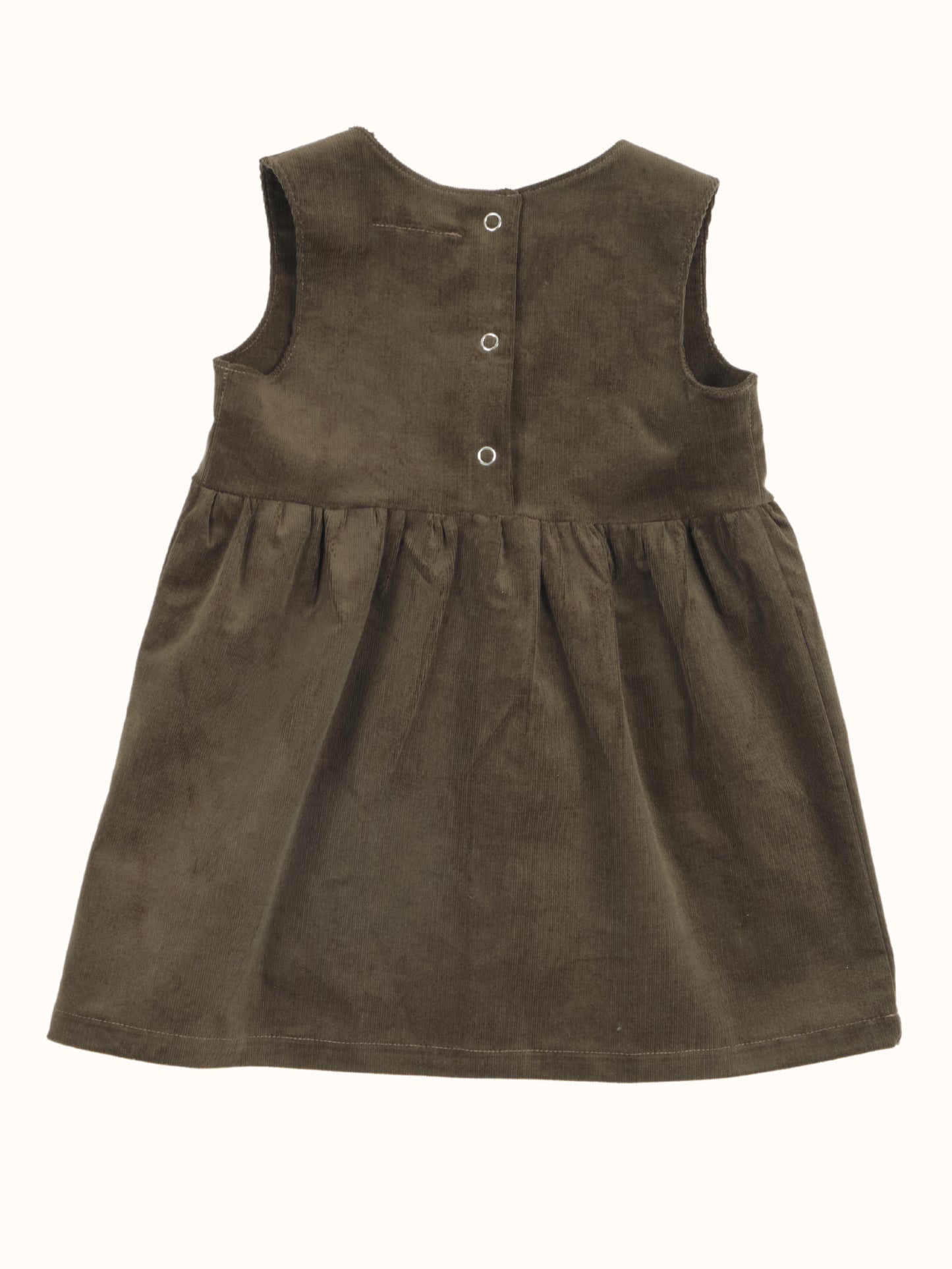 Rowan Dress — Olive Cord