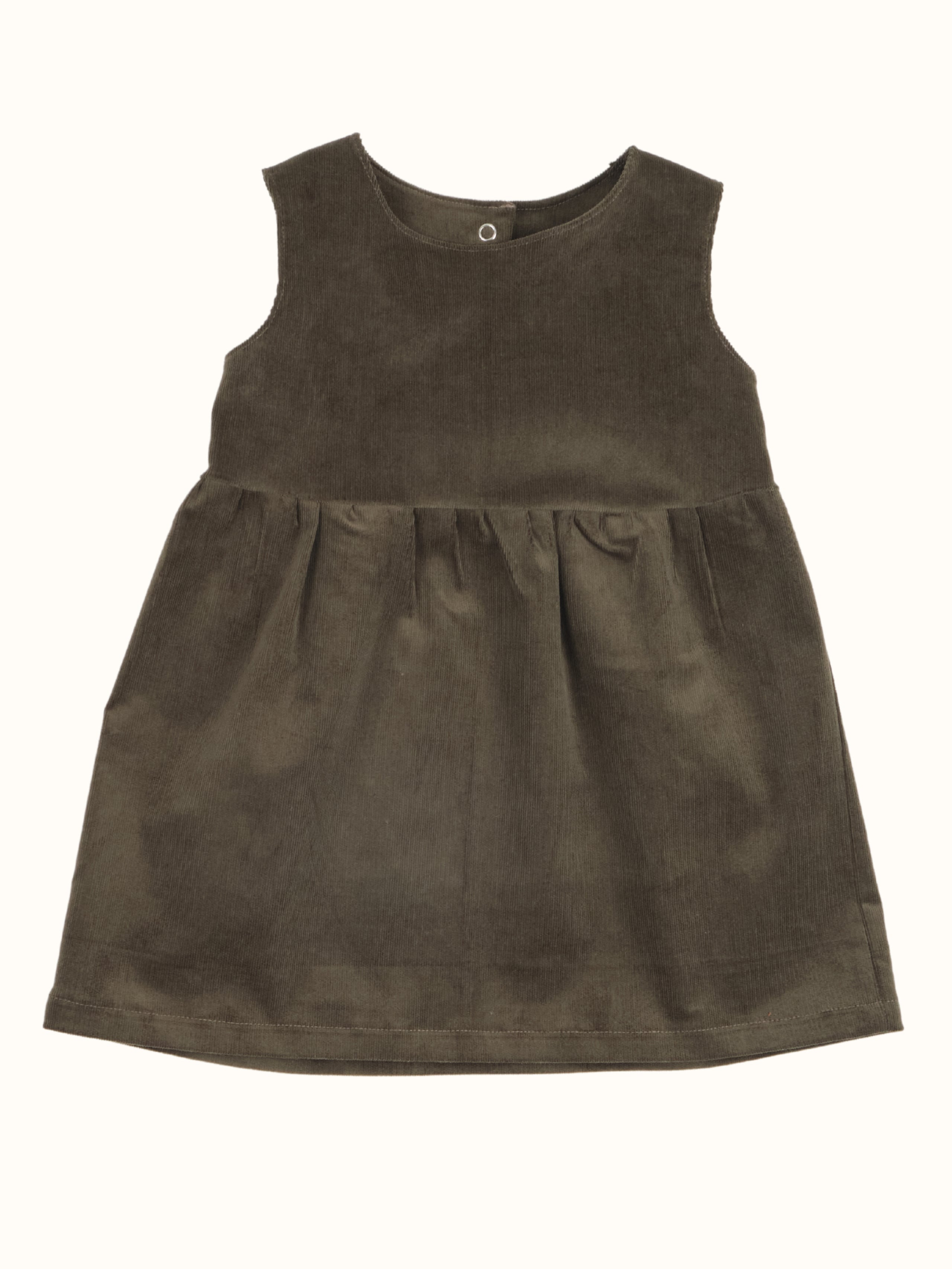 Rowan Dress — Olive Cord - Peepa Clothing