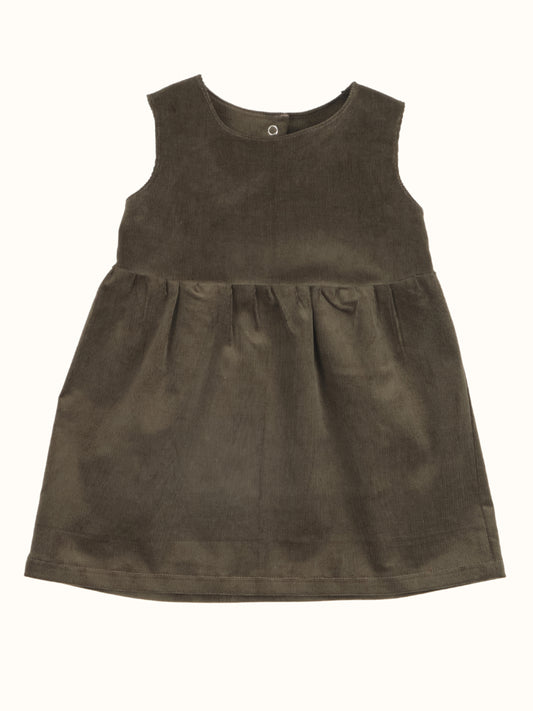 Rowan Dress — Olive Cord